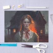 Haunting house tissuepapier (Craft)