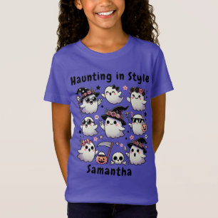 Haunting in stijl Ghosts Girls Halloween T-shirt