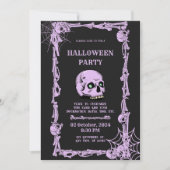 Hauntingly Elegant Halloween Party Invitation (Devant)