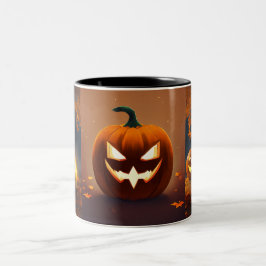 Hauntingly goede Mokken: Halloween Collectie Tweekleurige Koffiemok