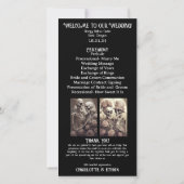 Hauntingly Romantic Skeleton Wedding Programme (Dos)