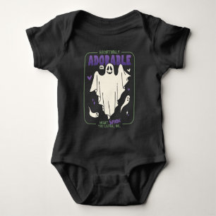 Hauntingly Schattige Grappige Halloween Ghost Geze Romper