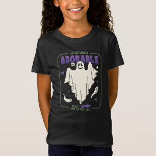 Hauntingly Schattige Grappige Halloween Ghost Geze T-shirt