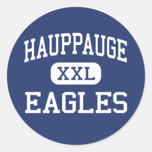 Hauppauge - Eagles - Hoog - Hauppauge New York Ronde Sticker