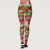 Haus van Camo Silver Xmas patroon Leggings (Achterkant)
