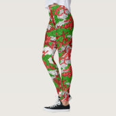 Haus van Camo Silver Xmas patroon Leggings (Links)
