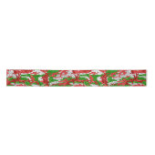 Haus van Camo Silver Xmas patroon Lint (Voorkant)