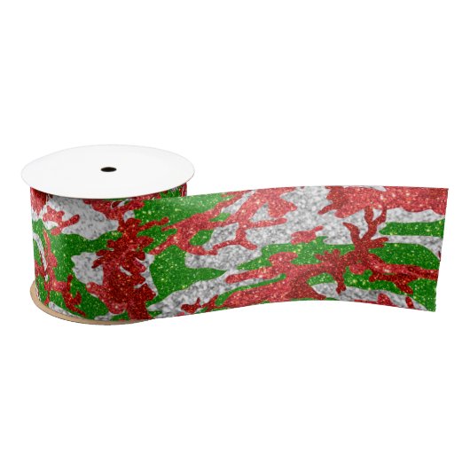 Haus van Camo Silver Xmas patroon Lint (Spoel)