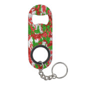 Haus van Camo Silver Xmas patroon Mini Flessenopener (Achterkant)