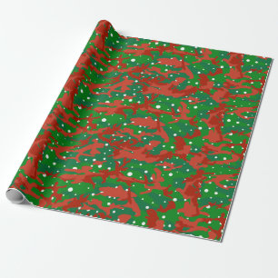 Haus van Camo Xmas Camouflage Cadeaupapier