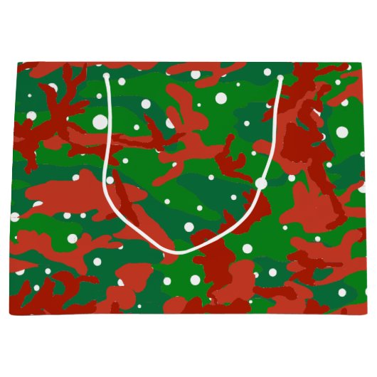 Haus van Camo Xmas Camouflage Groot Cadeauzakje (Voorkant)