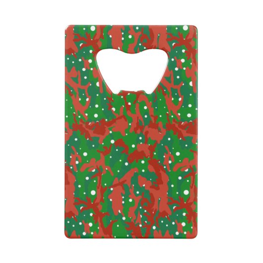 Haus van Camo Xmas Camouflage Kredietkaart Flessenopener (Voorkant)