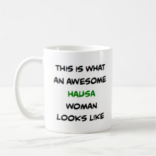 Hausa-vrouw, geweldig koffiemok