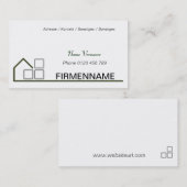 hausbau visitekaartje (Voorkant / Achterkant)