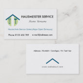 hausmeisterservice visitekaartje (Voorkant / Achterkant)