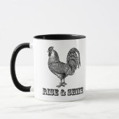Hausse et brillance du coq de café Mug (Gauche)