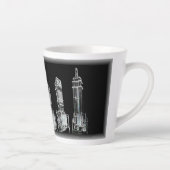 Hausse - Mug en latte personnalisée (Droite)