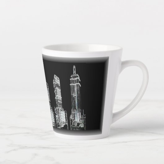 Hausse - Mug en latte personnalisée (Droite)