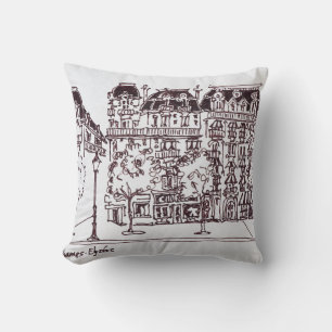 Haussmann Architecture   Champs Elysées, Parijs Kussen