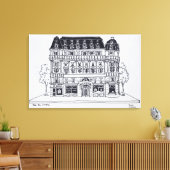 Haussmann Architecture | Rue du Louvre, Parijs Canvas Afdruk (Insitu (Woonkamer))