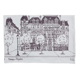 Haussmann-architectuur Champs Elysees Kussensloop