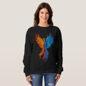 Haut à manches longues "Feu et glace" Phoenix Risi (Devant entier)