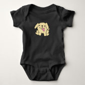 Haut bébé simple chiot (Devant)