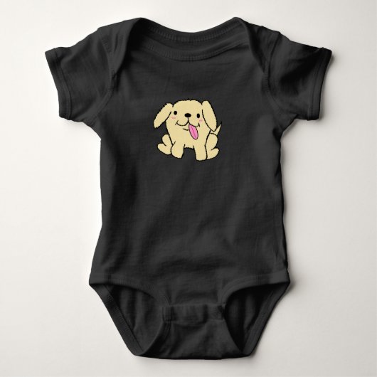 Haut bébé simple chiot (Devant)