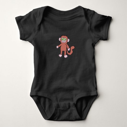 Haut bébé singe effrayant (Devant)