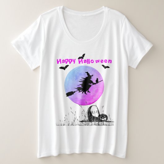 Haut blanc Halloween (Design devant)