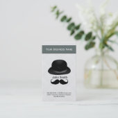 Haut chapeau et carte de visite moustache (Debout devant)