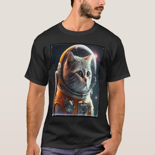 Haut chat astronaute Space Cat pour femmes hommes (Devant)