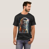 Haut chat astronaute Space Cat pour femmes hommes (Devant entier)