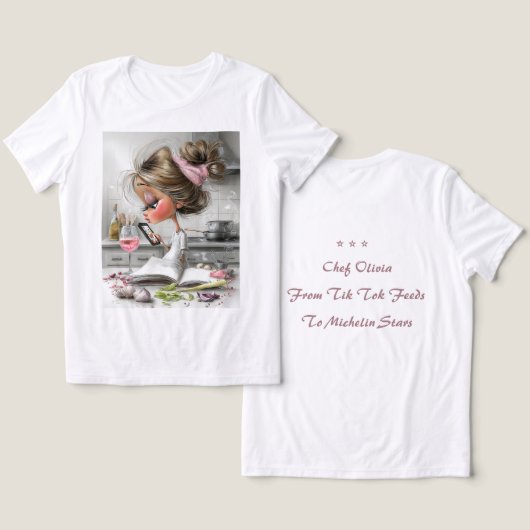 Haut de chef drôle personnalisé (Design Recto & Verso)