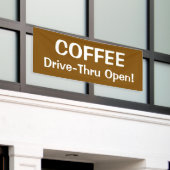 HAUT DE GAMME À COFFEE Banderole (Bâtiment extérieur)