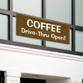 HAUT DE GAMME À COFFEE Banderole (Bâtiment extérieur)
