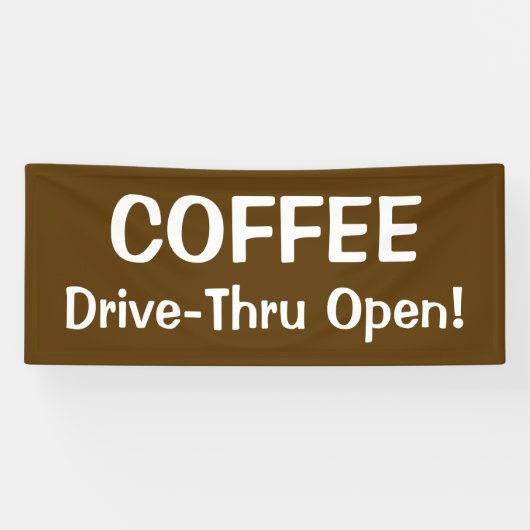 HAUT DE GAMME À COFFEE Banderole (Horizontal)