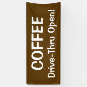 HAUT DE GAMME À COFFEE Banderole (Vertical)
