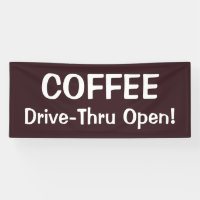 HAUT DE GAMME À COFFEE Banderole