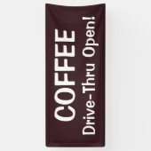 HAUT DE GAMME À COFFEE Banderole (Vertical)