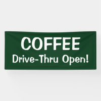 HAUT DE GAMME À COFFEE Banderole