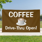 HAUT DE GAMME À COFFEE Banderole (Dehors)