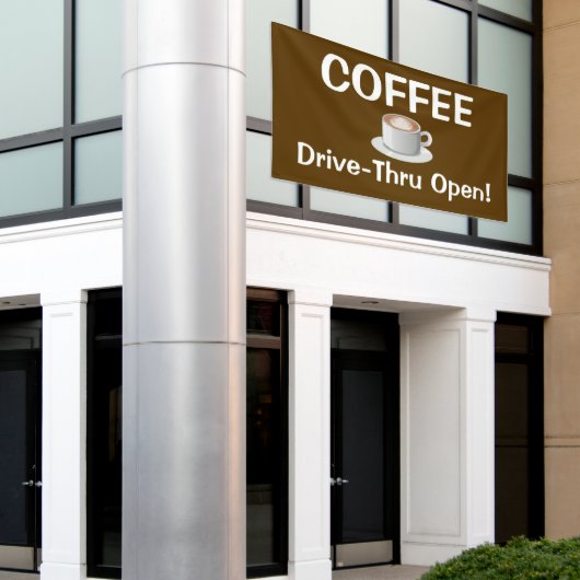 HAUT DE GAMME À COFFEE Banderole (Bâtiment extérieur)