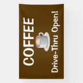 HAUT DE GAMME À COFFEE Banderole (Verticale)