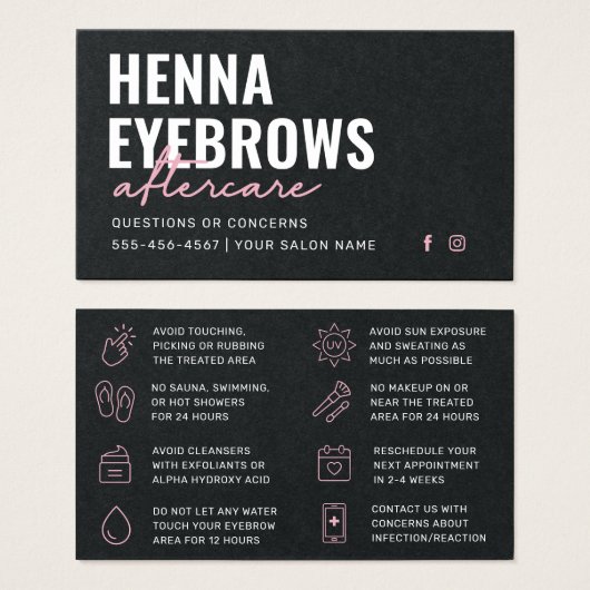 Haut de gamme Black Eyebrow Tint Henna Brows After (Devant & derrière)