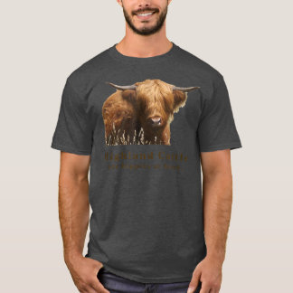 Haut de Highland Cattle Cow Hippie