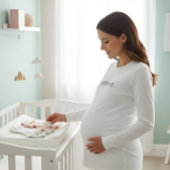 Haut de maternité à manches longues et doux pour f