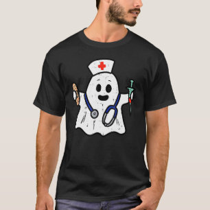 Haut de Scrub Ghost Nurse Costume d'Halloween pour
