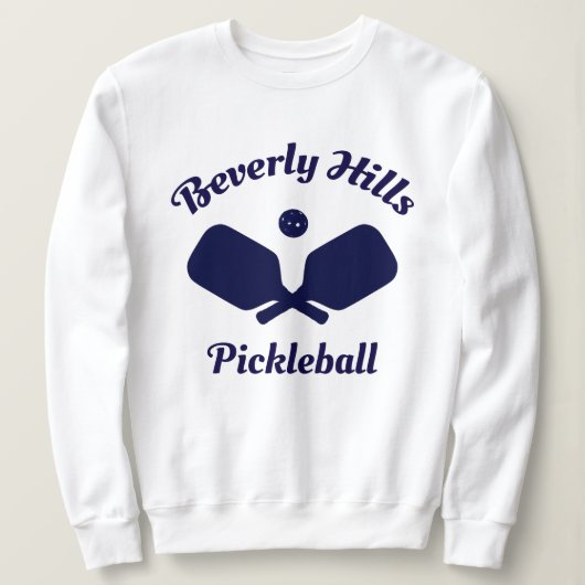 Haut de sweat de pickleball Navy Beverly Hills (Design devant)