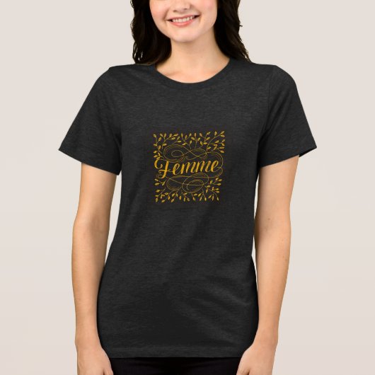 Haut et T-Shirt Tri-blend Bella+Canvas (Recto)